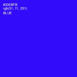 #330BFB - Blue Color Image