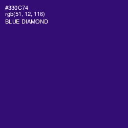 #330C74 - Blue Diamond Color Image