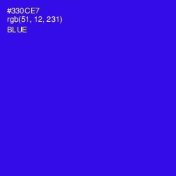 #330CE7 - Blue Color Image