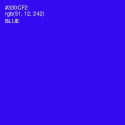 #330CF2 - Blue Color Image