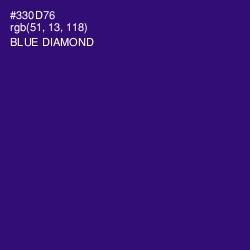 #330D76 - Blue Diamond Color Image