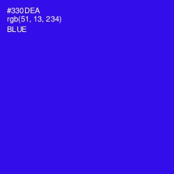 #330DEA - Blue Color Image