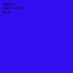 #330DF1 - Blue Color Image