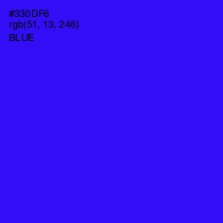 #330DF6 - Blue Color Image