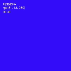 #330DFA - Blue Color Image