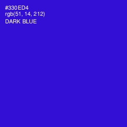 #330ED4 - Dark Blue Color Image