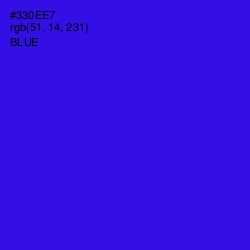 #330EE7 - Blue Color Image