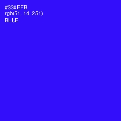 #330EFB - Blue Color Image