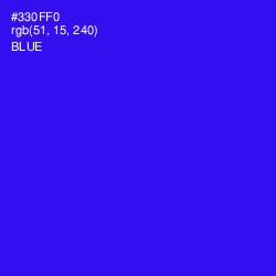 #330FF0 - Blue Color Image