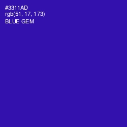 #3311AD - Blue Gem Color Image