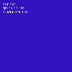 #3311BF - Governor Bay Color Image