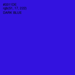 #3311DE - Dark Blue Color Image