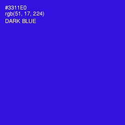 #3311E0 - Dark Blue Color Image