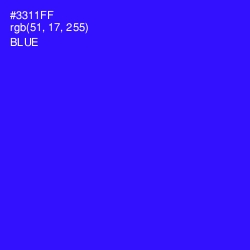 #3311FF - Blue Color Image