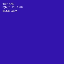 #3314AD - Blue Gem Color Image