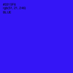 #3315F6 - Blue Color Image