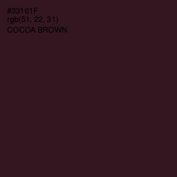 #33161F - Cocoa Brown Color Image