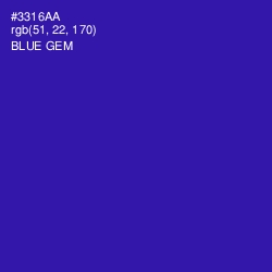 #3316AA - Blue Gem Color Image