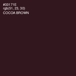 #33171E - Cocoa Brown Color Image