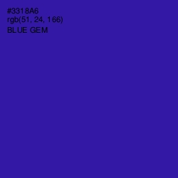 #3318A6 - Blue Gem Color Image