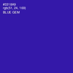 #3318A9 - Blue Gem Color Image