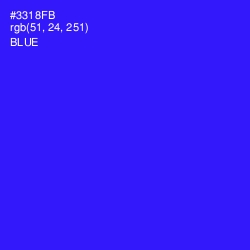 #3318FB - Blue Color Image