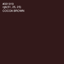 #331919 - Cocoa Brown Color Image