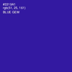 #3319A1 - Blue Gem Color Image