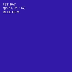 #3319A7 - Blue Gem Color Image