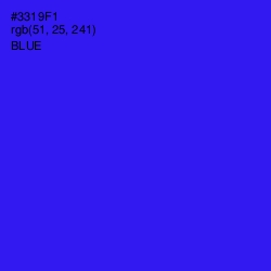 #3319F1 - Blue Color Image