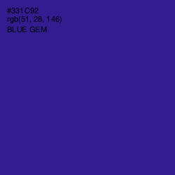 #331C92 - Blue Gem Color Image