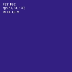 #331F82 - Blue Gem Color Image