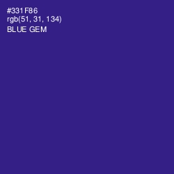 #331F86 - Blue Gem Color Image