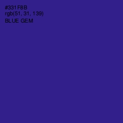 #331F8B - Blue Gem Color Image