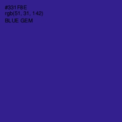 #331F8E - Blue Gem Color Image