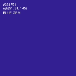 #331F91 - Blue Gem Color Image