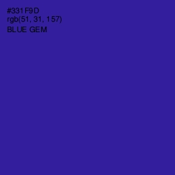 #331F9D - Blue Gem Color Image