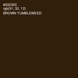 #33200C - Brown Tumbleweed Color Image