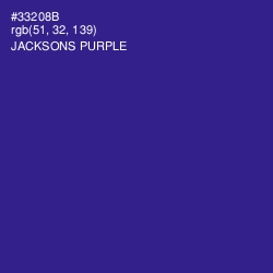 #33208B - Jacksons Purple Color Image