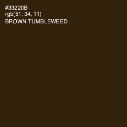 #33220B - Brown Tumbleweed Color Image