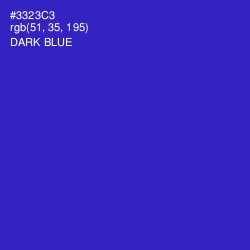 #3323C3 - Dark Blue Color Image
