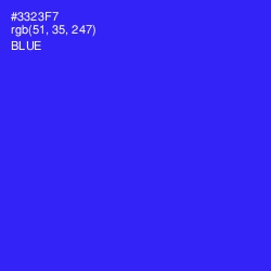 #3323F7 - Blue Color Image