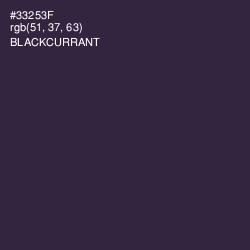 #33253F - Blackcurrant Color Image