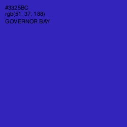 #3325BC - Governor Bay Color Image