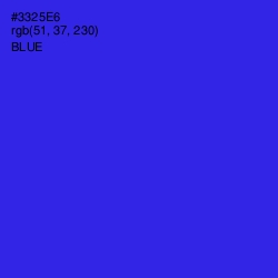 #3325E6 - Blue Color Image