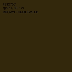 #33270C - Brown Tumbleweed Color Image