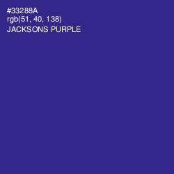 #33288A - Jacksons Purple Color Image