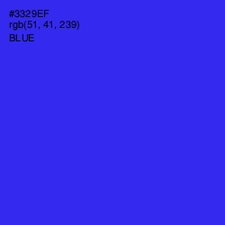 #3329EF - Blue Color Image