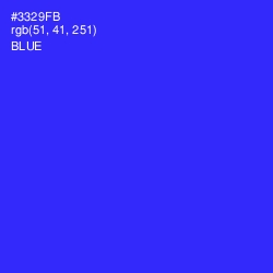 #3329FB - Blue Color Image
