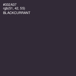 #332A37 - Blackcurrant Color Image